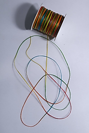 100 metre 1 mm  MUMLU İP MULTİCOLOR CANLI RENK Saraç Deri dikiş ipi kolye takı tasarım bileklik ipi