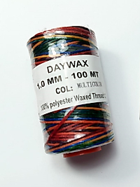 1 Mm 100 Metre Daywax Mumlu ip iplik Multicolor Renk
